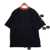 90's~ NIKE ナイキ NBA CHICAGO BULLS シカゴ・ブルズ ゲーム フットボールシャツ ジャージ プルオーバー ブラック ワッペン 刺繡 Size L 福生店