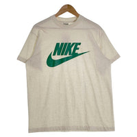 90's NIKE ナイキ ロゴプリント Tシャツ オートミール 日本製 Size L 福生店