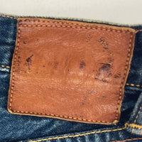 EVISU エヴィス カモメ ジップフライ UNIVERSALジップ 虎耳 デニムパンツ インディゴ size35 瑞穂店