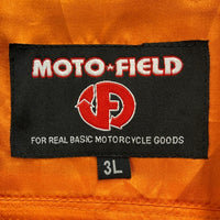 MOTO FIELD モトフィールド MF-LJ131N MA-1 パット入 シングルライダース ラムレザー ジャケット ブラック size3L 瑞穂店