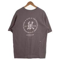 RATS ラッツ 鼠TEE プリント 刺繡 Tシャツ アッシュグレー 24RT-0503 Size L 福生店