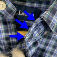 Ralph Lauren ラルフローレン BLAKE ボタンダウンチェックシャツ ブルー Size L 福生店