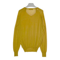 LORO PIANA ロロピアーナ FAC6401 Vネック カシミヤ100% セーター マスタード size52 瑞穂店