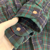 70-80's PENDLETON ペンドルトン SIR ボタンダウン ウールチェックシャツ グリーン USA製 Size XL 福生店