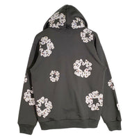 DENIM TEARS デニムティアーズ 24SS Rhinestone Cotton Wreath Zip Hoodie ラインストーン コットンリース ジップフーディ スウェットパーカー ヴィンテージブラック Size M 福生店