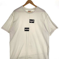 SUPREME シュプリーム 18AW COMME des GARCONS SHIRTS コムデギャルソンシャツ Split Box Logo Tee スプリットボックスロゴ Tシャツ ホワイト Size XL 福生店