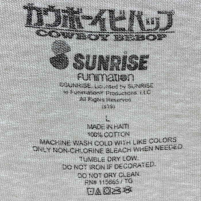COWBOY BEBOP カウボーイビバップ プリントTシャツ ホワイト