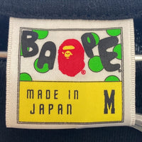 A BATHING APE アベイシングエイプ×STUSSY ステューシー 30周年記念 袖マルチアイコン 長袖Tシャツ ブラック sizeM 瑞穂店