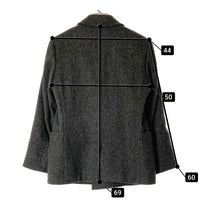 MARGARET HOWELL マーガレットハウエル FOX BROTHERS 579-210904 ダブル ウールジャケット ブラウン sizeS 瑞穂店