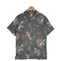 THE NORTH FACE ノースフェイス ポリエステル レーヨン アロハシャツ チャコールグレー AT30604 Size L 福生店