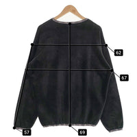 Calee キャリー ドロップショルダー フリース クルーネックトレーナー ブラック Size L 福生店