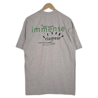 Stade de France スタッド・ド・フランス 計り知れない喧騒 刺繡 プリントTシャツ グレー スタジアム Size L 福生店