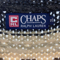 CHAPS RALPH LAUREN チャップス ラルフローレン ジップアップ カウチンセーター サンダーバード ウール ダークグレー Size2L 瑞穂店