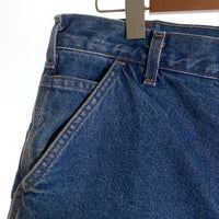 Carhartt カーハート フランネルチェックライナー デニムカーペンターパンツ インディゴ ウォッシュ加工 B236 DST メキシコ製 Size 34×32 福生店