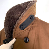 AtLast&Co. アットラスト FIELD COAT フィールドコート ショールカラー ボア ダブル ジャケット ブラウン Lot614 Size 40 福生店