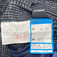 D’URBAN ダーバン ウール ステンカラーコート グレー sizeL 瑞穂店