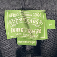 DENIM TEARS デニムティアーズ 24AW CPFM カクタスプラントフリーマーケット Wreath Sweatpants リース プリント スウェットパンツ ブラック Size L 福生店