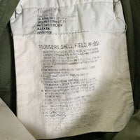 50's U.S.ARMY 米軍 M-1951 FIELD SHELL TROUSERS フィールドトラウザー カーゴパンツ オリーブ PRENTICEファスナー ライナー63年会計 Size L-L 福生店