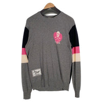 MARK&LONA マークアンドロナ Belleville Cahemere Sweater カシミヤ クルーネックセーター グレー MLM-2D-AB07 ゴルフ Size 48 福生店