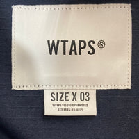 WTAPS ダブルタップス 211WVDT-SHM04 リップストップ ミリタリーシャツ ネイビー size3 瑞穂店
