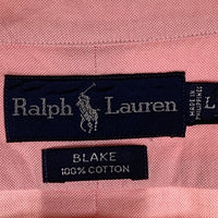 Ralph Lauren ラルフローレン BLAKE ボタンダウンチェックシャツ オックスフォード ピンク Size L 福生店
