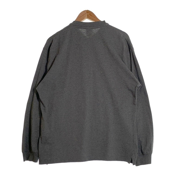 NIKE ナイキ ヘンリーネック ロングスリーブTシャツ チャコールグレー