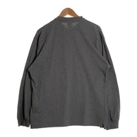 NIKE ナイキ ヘンリーネック ロングスリーブTシャツ チャコールグレー 刺繡 Size M 福生店