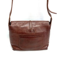 genten ゲンテン レザーショルダーバッグ フラップ ブラウン 瑞穂店