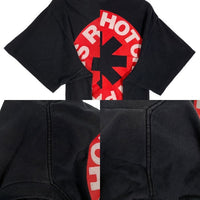 90's Red Hot Chili Peppers レッドホットチリペッパーズ Frank Kozik プリントTシャツ ブラック 1992コピーライト Giant by Tee Jays Size XL 福生店