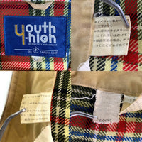 80's 90's youth-high by SAKURA COAT ユースハイ バイ サクラコート ジップアップ ダービー ジャケット ベージュ Size L 福生店