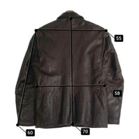 50's~ Irvin forster アーヴィンフォースター ホースハイド レザージャケット TALONジップ 裏キルティング ブラウン Size 40 福生店