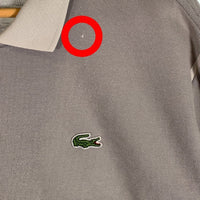 LACOSTE SPORT ラコステスポーツ ハーフジップ プルオーバー ポロシャツ グレー ブラウン Size 5 福生店