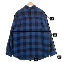 puritan ピューリタン quilted fabric Flannnel Shirts キルティング フランネルシャツ ブルー Size L 福生店