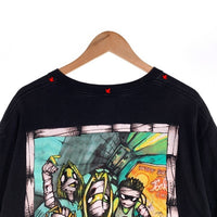 00's Korn コーン 両面プリント Tシャツ ブラック ハンド 2001コピーライト giantタグ Size L 相当 福生店