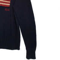 Polo by Ralph Lauren ポロバイラルフローレン ロールネック 星条旗 ニット セーター ネイビー Size L 福生店