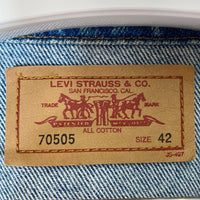 Levi's リーバイス 70505 香港製 極東リーバイス 3rdタイプ Gジャン トラッカージャケット インディゴ size42 瑞穂店