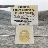 A BATHING APE アベイシングエイプ MENS SHIRTS GARMENTS Tシャツ グレー sizeL 瑞穂店