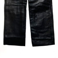 VANSON バンソン レザーパンツ テーパード ブラック 裾切りっぱなし Size 34 瑞穂店