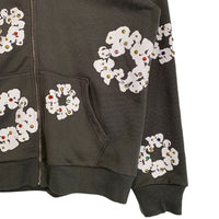 DENIM TEARS デニムティアーズ 24SS Rhinestone Cotton Wreath Zip Hoodie ラインストーン コットンリース ジップフーディ スウェットパーカー ヴィンテージブラック Size M 福生店