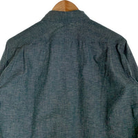 Dry Bones ドライボーンズ ボタンダウンシャツ チンストラップ マチ付 猫目ボタン ネイビー Size 38 福生店