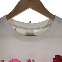 90's NOT KOSHER プリントTシャツ 豚 牛 エロT ホワイト Size USA製 Size XL 福生店