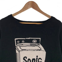ciatre シアター Sonic Youth ソニックユース コットンニットセーター ブラック Size L 福生店