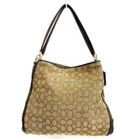 COACH コーチ F36424 シグネチャー キャンバス×レザー トートバッグ ベージュ 瑞穂店
