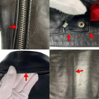 Lewis Leathers ルイスレザー 402T Lightning タイトフィット ライトニング ダブルライダースジャケット ホースハイド ブラック Size 34 福生店