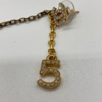 CHANEL シャネル ココマーク NO.5 ピアス クローバーモチーフ ゴールド ラインストーン 01A 片方 ゴールド瑞穂店