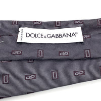 DOLCE&GABBANA ドルチェアンドガッバーナ シルクネクタイ グレー 福生店