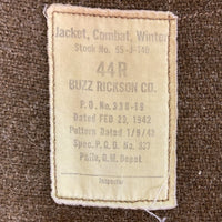 BUZZ RICKSONS バズリクソンズ BR11134 BR12629 B-10 内ボア 赤リブ フライトジャケット カーキ size34※リブ毛玉あり 瑞穂店
