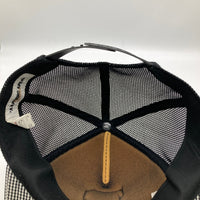 A BATHING APE アベイシングエイプ Bワッペン チェック メッシュキャップ ブラック 瑞穂店