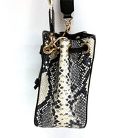 MARC JACOBS マークジェイコブス H650M10SP22 The Bucket Bag バケットバッグ パイソン柄 ブラック 瑞穂店