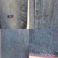 LEVI’S リーバイス 501 ビッグE ボタン裏2 足長R 並行ステッチ ウォッチポケット裏チェーン セルビッジ裏シングル 赤タブ欠損 デニムパンツ インディゴ size31 瑞穂店